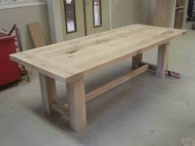 Moderne tafel rustiek eikenhout