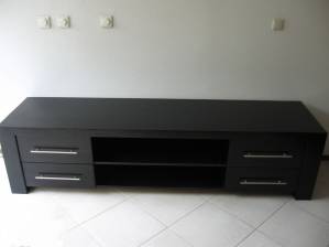 TV meubel zwart gebeits.